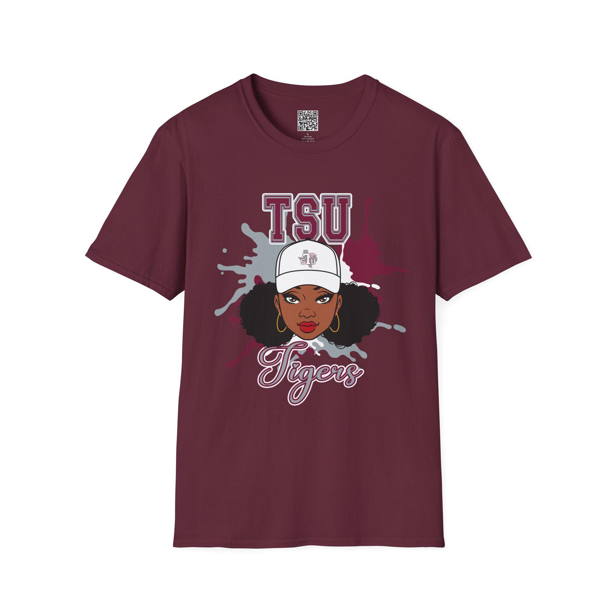 Texas Southern University TSU Tigers Unisex Softstyle T-Shirt, Vintage College Tee, School Spirit Shirt, Alumni Gift, HBCU Apparel