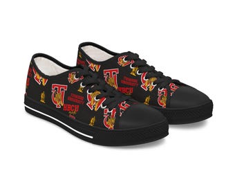Sneakers, Tuskegee University Golden Tigers, Women&#39;s Shoes, Low Top Sneakers, Sports Team Spirit Wear, College Fan Gear