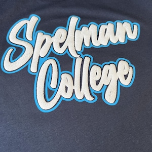 Spelman: Puff Design Spelman College Navy Unisex T-shirt