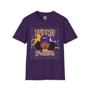 PVAMU Panthers Unisex Softstyle T-Shirt: Prairie View A&M Panthers, College Tee, School Spirit Shirt, Panther Pride Apparel, University