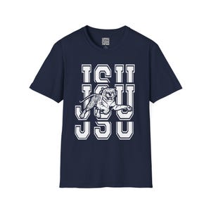 College Logo Unisex T-Shirt, JSU Tigers Tee, Jackson State University Shirt, School Spirit Apparel