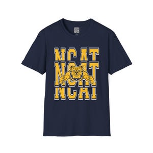 NCAT Aggies Unisex Softstyle T-Shirt, North Carolina A&T Aggies, College Tee, HBCU Shirt, Aggies Pride Apparel, Black History Month Gift