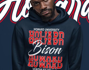 Howard University Gartenflagge – Bison HU Design, 100% Polyester, Doppelseitig Bedruckt