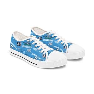 Sonic Boom-sneakers van Jackson State University | Casual canvasschoenen | School Spirit-schoenen, College Pride-sneakers, comfortabel dagelijks
