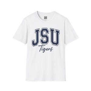 JSU Tigers Unisex T-Shirt, Jackson State University Tee, College Fan Apparel, School Pride Shirt, Tiger Logo Top