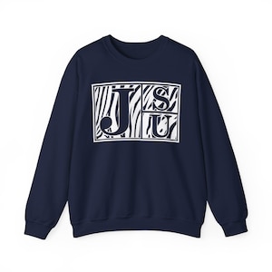 JSU Tigers Sweatshirt, Jackson State University Tiger Striped Design, Gift for College Students, Fan Apparel, School Spirit, Crewneck