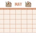 Boho Calendar, Downloadable, Printable - Etsy