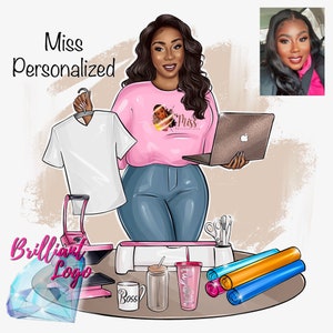 Crafter Logo Design, Tumbler Logo, T-Shirts Designer Logo, Cartoon Logo Portrait, Heat Press Machine, Printing Business Logo, Custom Avatar