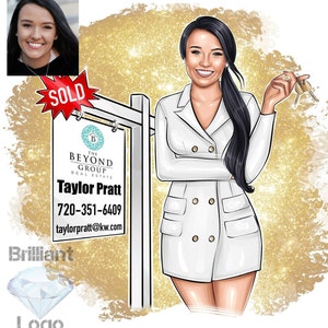 Business Logo Portrait, Custom Caricature Logo, Portrait Custom Avatar, Real Estate Logo, Notary Logo, Custom Logo Design, Cartoon Logo