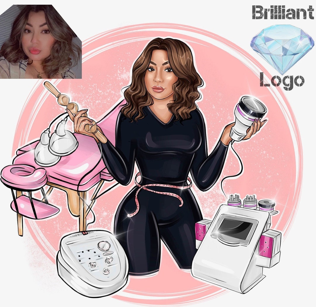 Aesthetic Body Sculpting Logo, Vibration Machine Logo, Massage