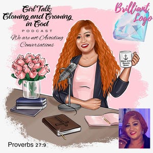 Podcast Show Logo, Blogger Logo, Radio Host Logo, Podcast Host Branding, Podcast Cover Design, Cartoon Portrait Logo, Custom Podcaster Logo
