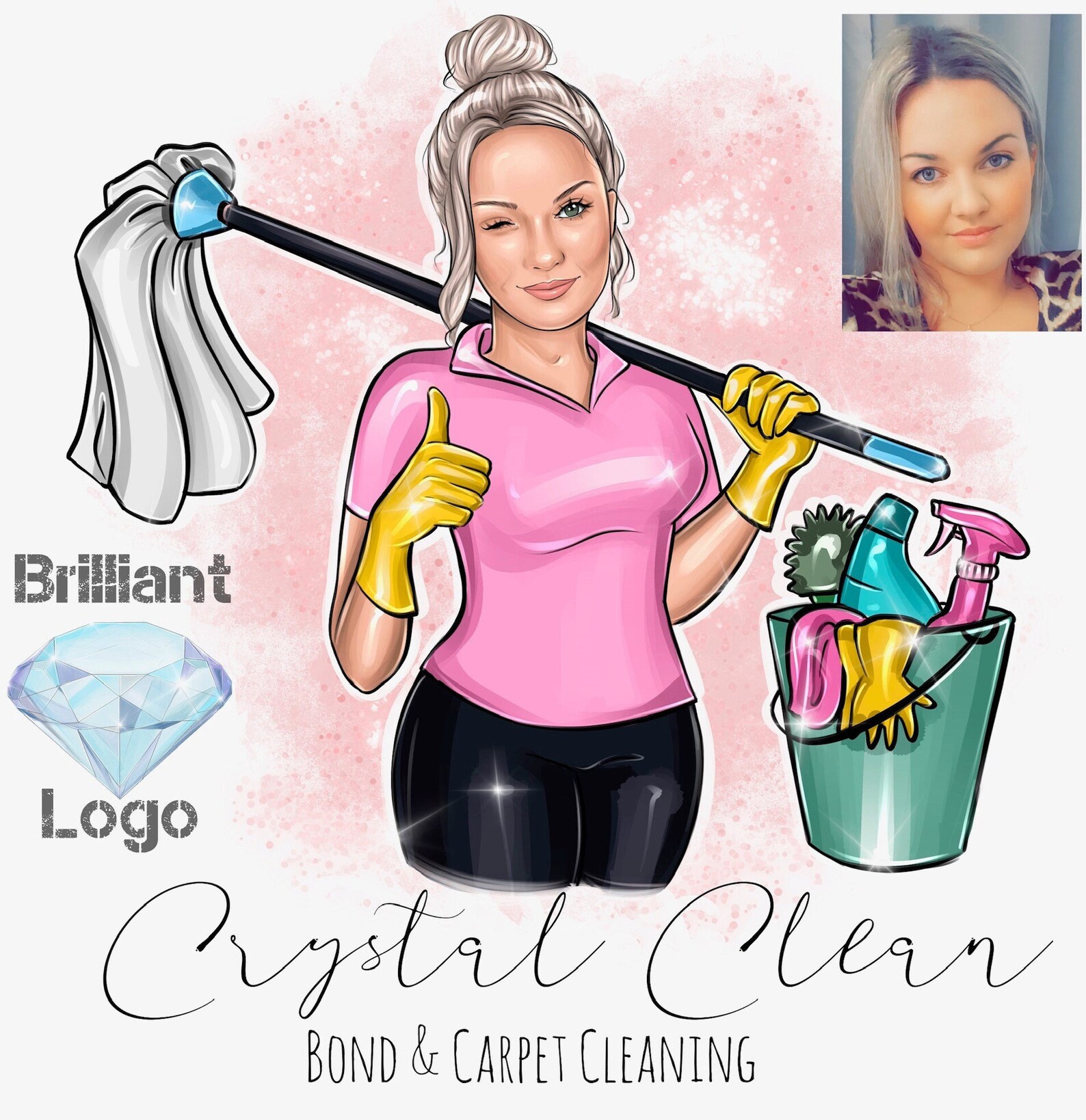 Clean Master Logo Logo Design for Cleaning Cleaning Service - Etsy