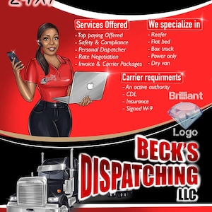 Custom Flyer, Transportation Logo, Social Media Flyer, Instagram Flyer, Event Flyer, Truck Logo, Personalized Flyer, Logistics Logo, Moving