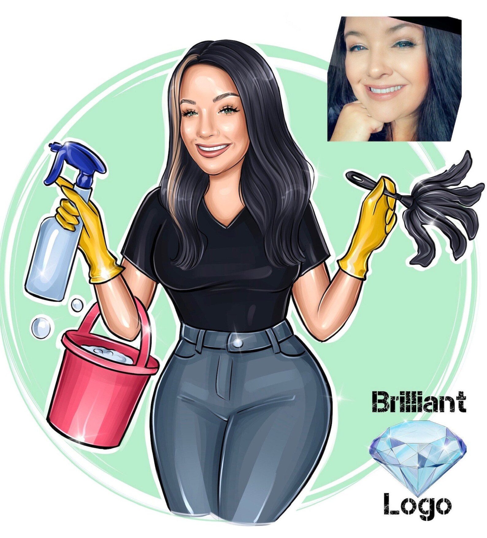 Clean Master Logo Logo Design for Cleaning Cleaning Service - Etsy