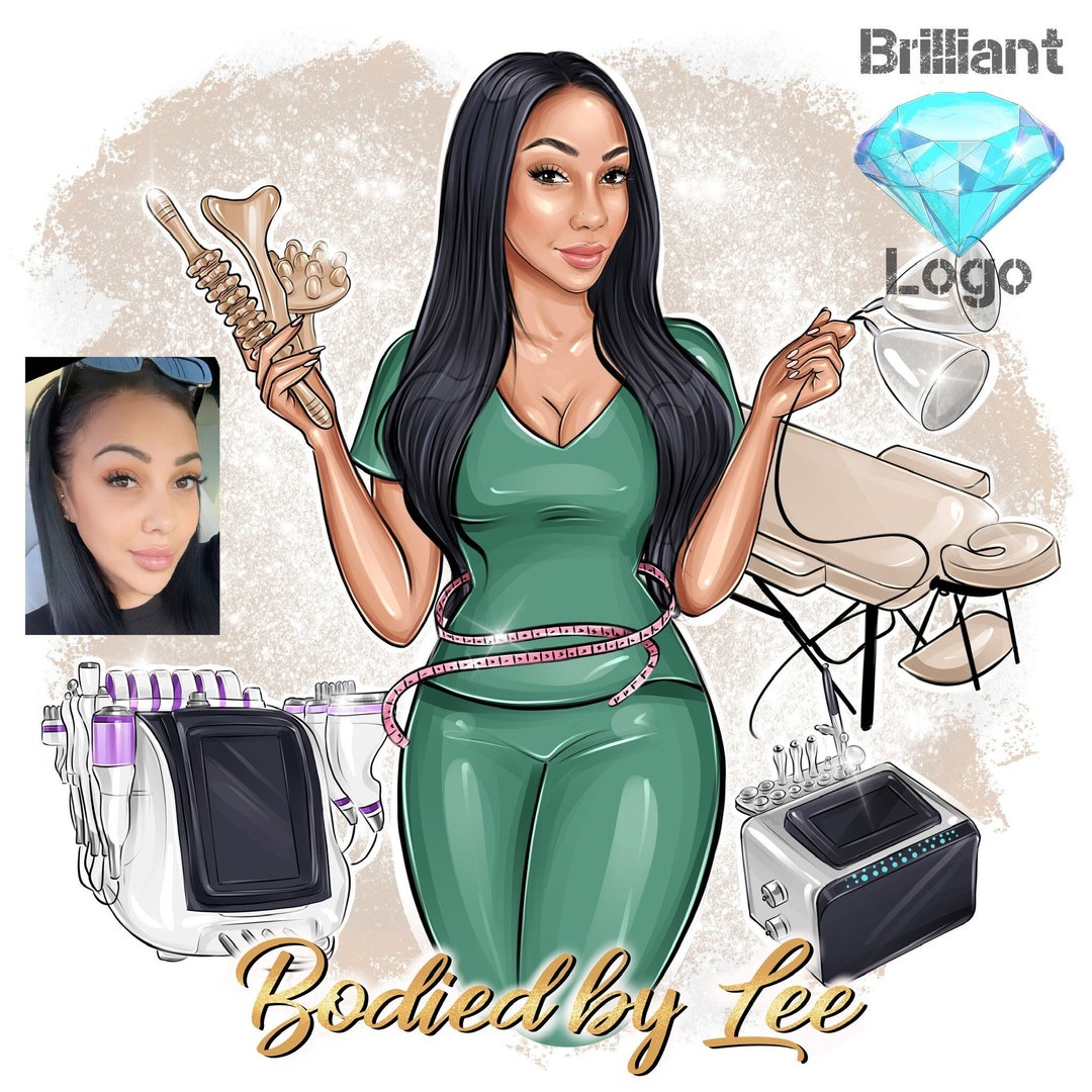 Aesthetic Body Sculpting Logo, Business Logo Portarit, Massage