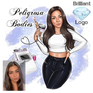 Vacuum Therapist Logo, Teeth Whitening Logo, Massage Therapist Logo, Vibration Machine Logo, Therapy Care Logo, Medical Esthetician Logo