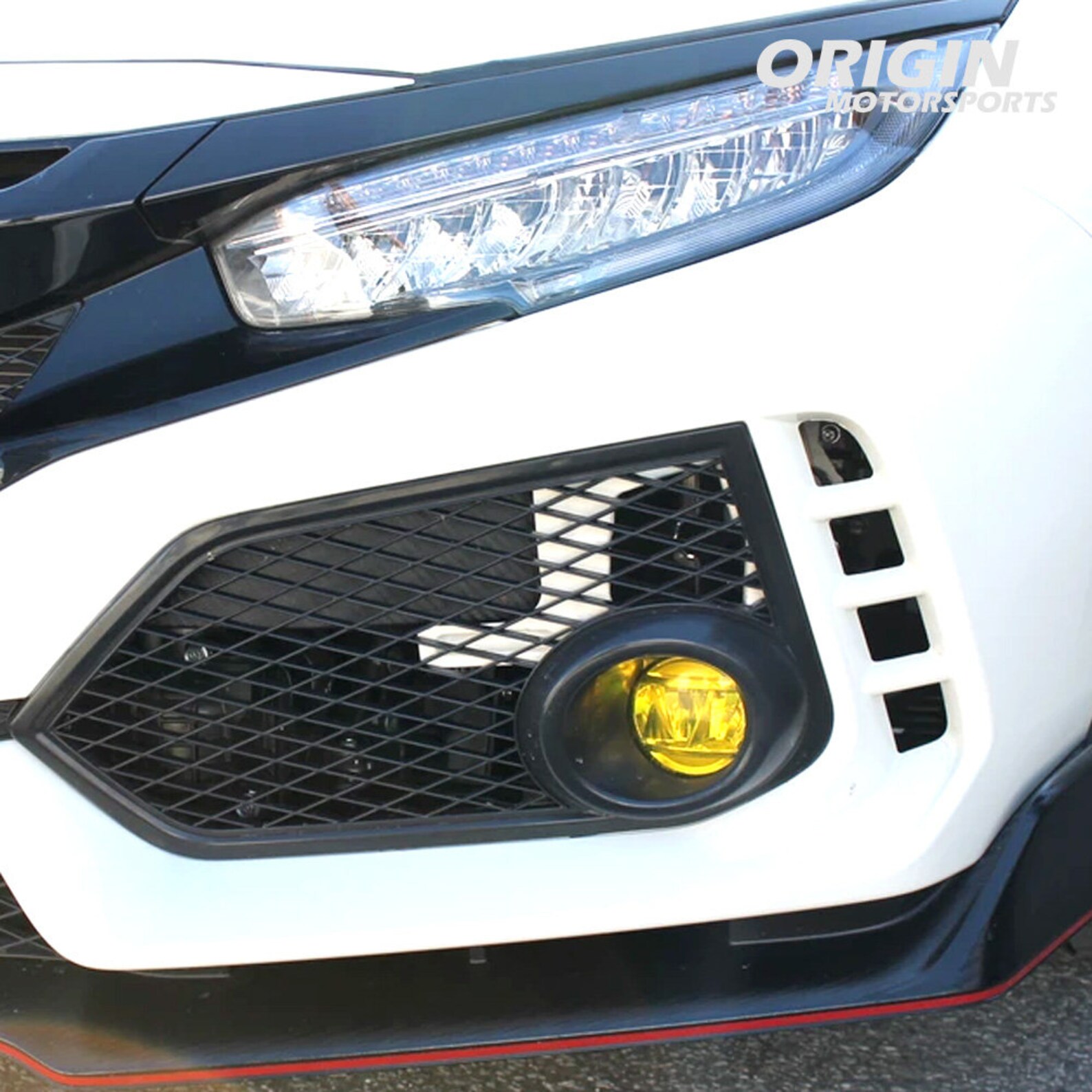Type R Overlays Yellow Fog Light Vinyl Overlays: 2016-2021 Civic Type R FK8 - Etsy