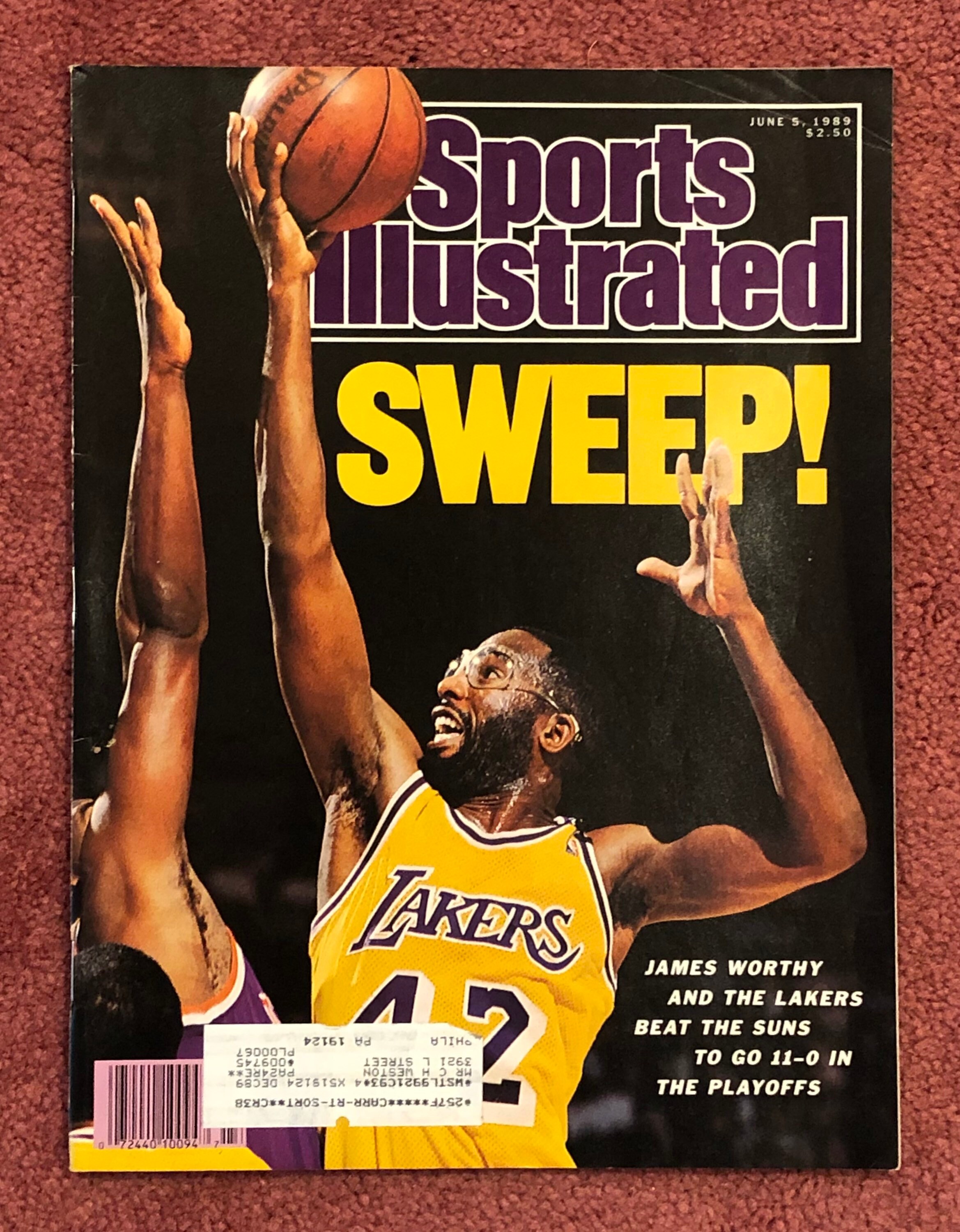 Kareem Abdul jabbar James Worthy LA Lakers Choice Of 6 Vintage 1985 kareem-abdul-jabbar-james-worthy-la-lakers-choice-of-6-vintage-1985