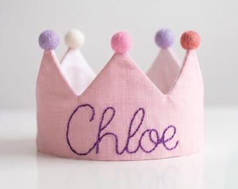 Light pink one silly goose birthday crown for baby girl first birthday gift, 1 year old birthday outfit, cake smash outfit