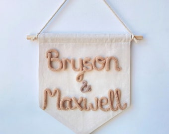 Custom Name Banner: Personalized Nursery Wall Decor