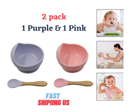 Silicone Baby Feeding Set with Suction-Training