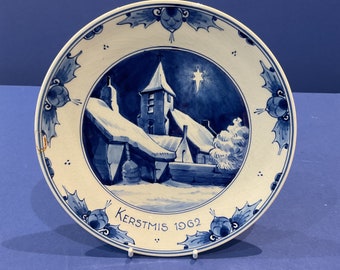 Porceleyne Fles Delft Christmas 1962 Plate
