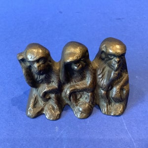 Bronze Monkeys ‘Hear no evil, See no evil, speak no evil’.