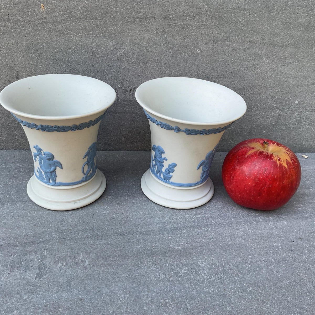 Pair of Wedgwood Jasperware Handcrafted White Vases - Etsy