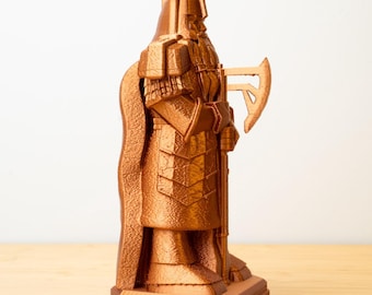 Standbeeld dwergwacht - figuur dwerg - 3D-geprint huisdecor - fantasiecadeau