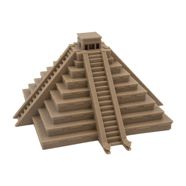 Kukulkan Mayan Pyramid, Chichen Itza Ruins, Yucatan, 3D Printed