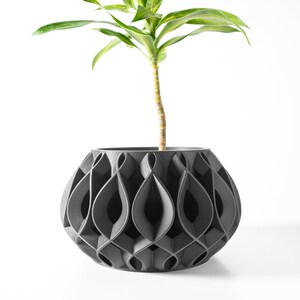 Moderner 3D gedruckter Blumentopf für Sukkulenten und mittelgroße Pflanzen - Stylishes Wohndekor