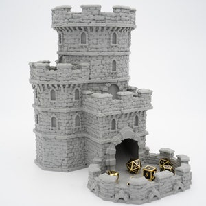 Dice Tower, Medieval Dice Tower for DnD, Castle Dice Tower, Dark Realms