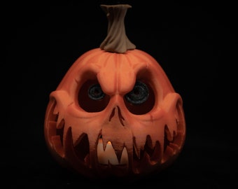 Spooky Jack o' Lantern (Included tealight), Pumpkin Tea Light Holder, Halloween Pumpkin Lantern