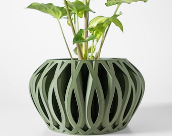 Modern Planter Pot - Stylish Home Decor for Small & Medium Plants, Indoor Gardening Plant Lover Gift