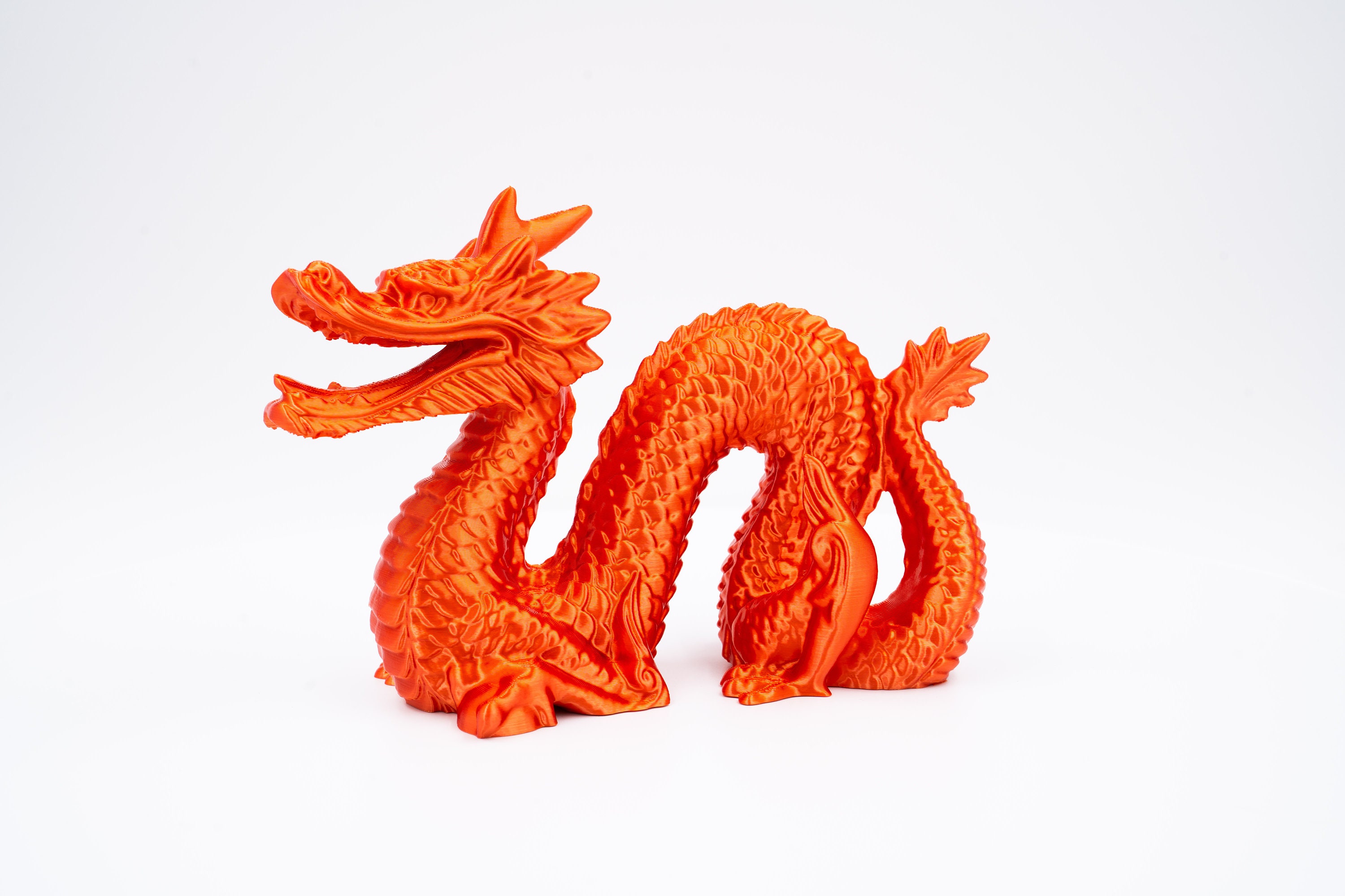 Chinese Dragon (龙) Statue, Red Dragon Statue - Etsy Canada