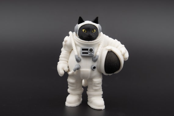 宇宙飛行士の猫のフィギュア、宇宙服を着た宇宙飛行士の猫 - Etsy 日本