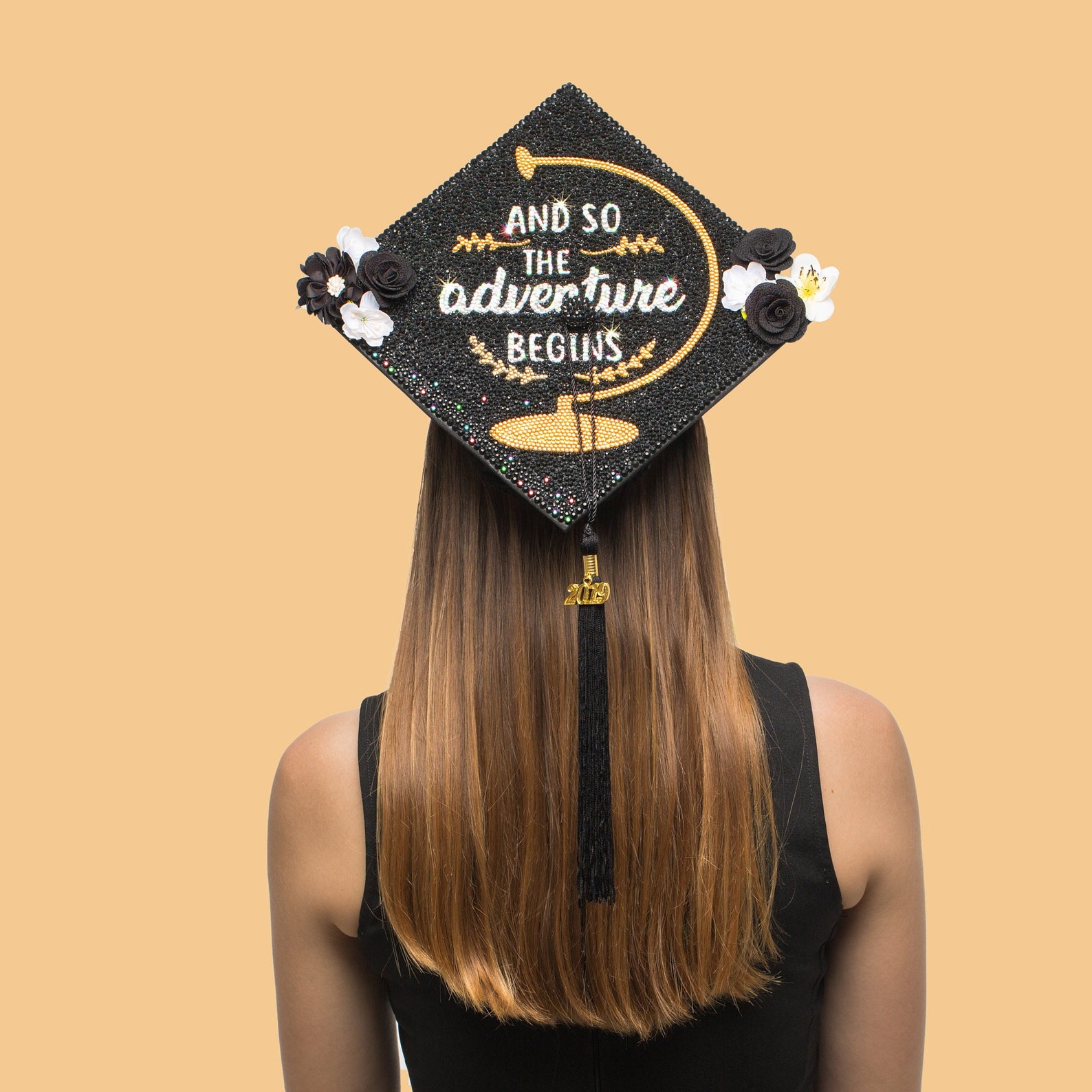 Mandala Graduation Cap Bedazzled Handmade Mandala Tassel - Etsy