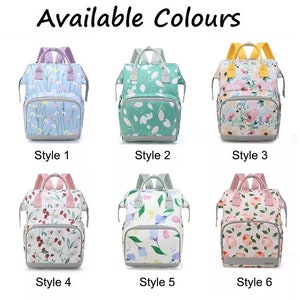Baby Nappy Changing Diaper Maternity Bag Backpack Hospital Bag Colourful Baby Shower Gift