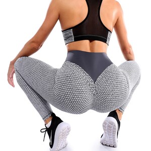 TIK Tok Leggings Frauen Butt Heben Workout Strumpfhosen Plus Sport Taille Yoga Hose Hoch taillierte Anti-Cellulite Bild 5