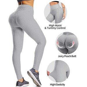TIK Tok Leggings Women Butt Lifting Workout Tights Plus Sports Waist Yoga Pants High waisted Anti-Cellulite image 7