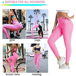 TIK Tok Leggings Women Butt Lifting Workout Tights Plus Sports Waist Yoga Pants High waisted Anti-Cellulite image 5