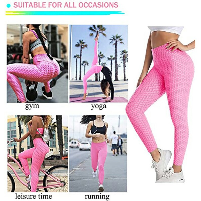 TIK Tok Leggings Women Butt Lifting Workout Tights Plus Sports Waist Yoga Pants High waisted Anti-Cellulite image 5