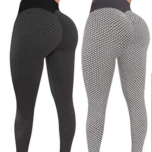 Leggings TIK Tok pour femmes collants d'entraînement pour femmes, plus pantalons de yoga taille haute anti-cellulite image 2