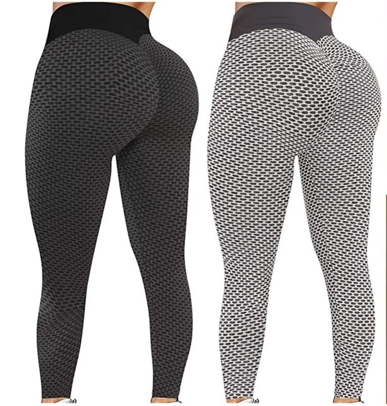 Leggings TIK Tok pour femmes collants d'entraînement pour femmes, plus pantalons de yoga taille haute anti-cellulite image 2