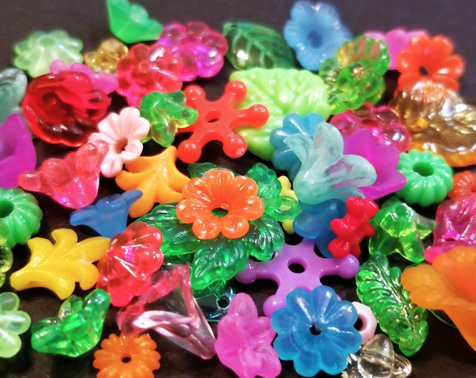 180 PCS Acrylic Hollow Flower Beads - 14mm, 8 Colors, For DIY Jewelry Making (Bracelets, Necklaces, Earrings) - View #3