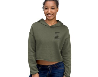 Crop Hoodie | Support Your Local Women Owned Businesses