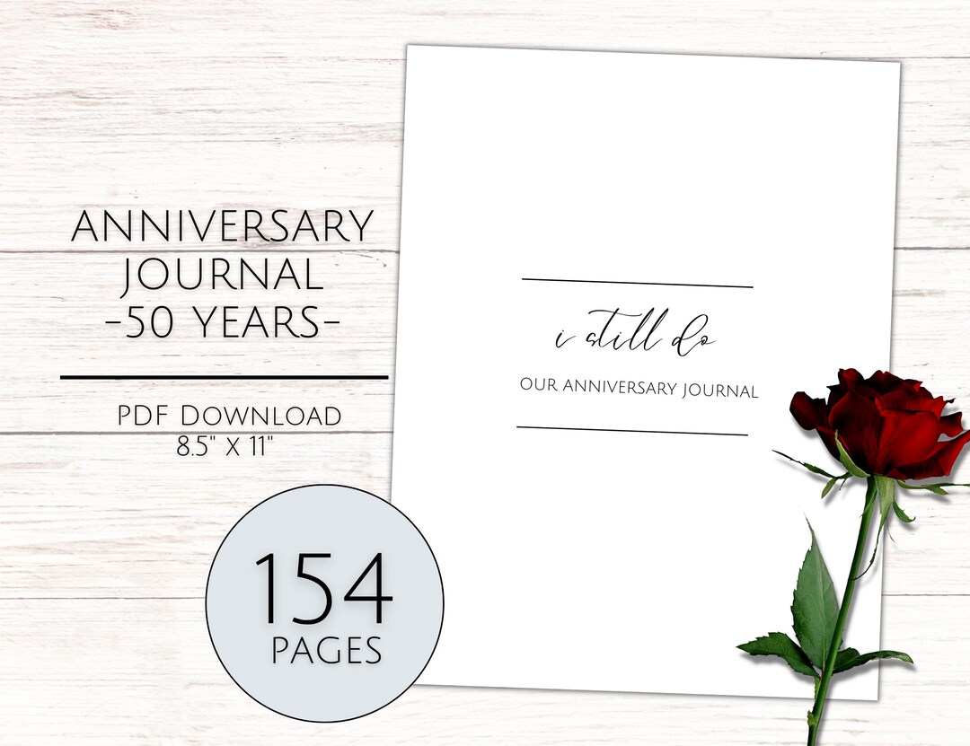 Anniversary Journal, Marriage Memory Book, Anniversary Gift, Wedding