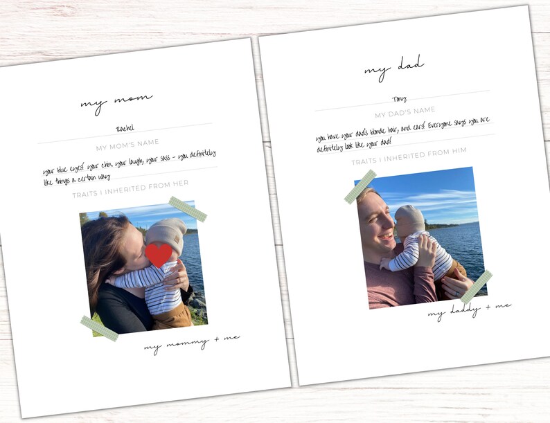 Minimalist Printable Baby Book Milestone Tracker Baby Etsy