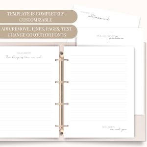 Minimalistisch afdrukbaar babyboek, mijlpaaltracker, babydagboek, genderneutraal kraamcadeau afbeelding 7