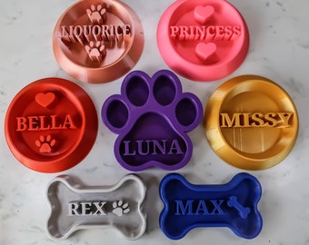 Custom Pet Bowl - Slow Feeder Dog and Cat Bowl With Personalized Text - High Quality